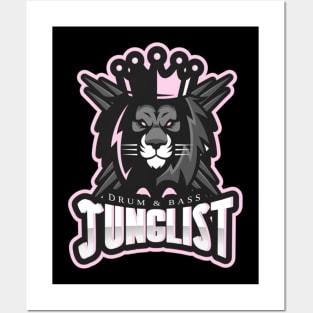 JUNGLIST - Lion Crown logo Posters and Art
